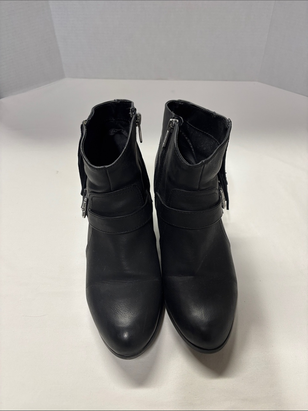 Circus by Sam Edelman Black Ankle Booties with Side Zip